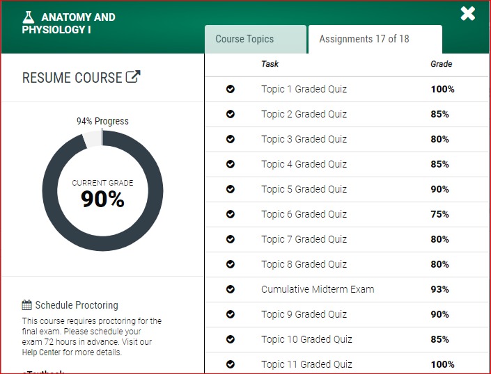 Online Class Assistance